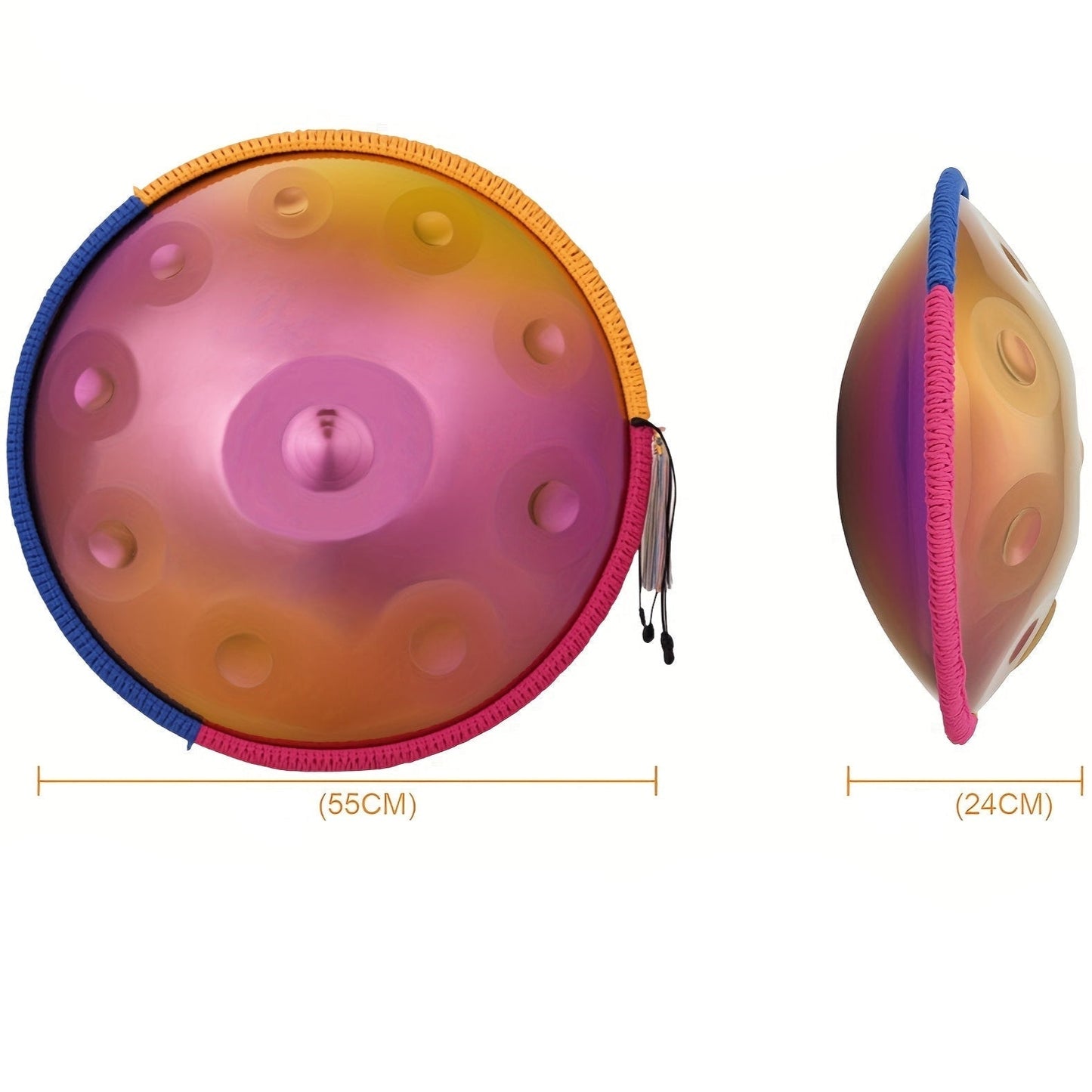 Handpan Gradient 10 notes Kurd en ré mineur 440 Hz Aura