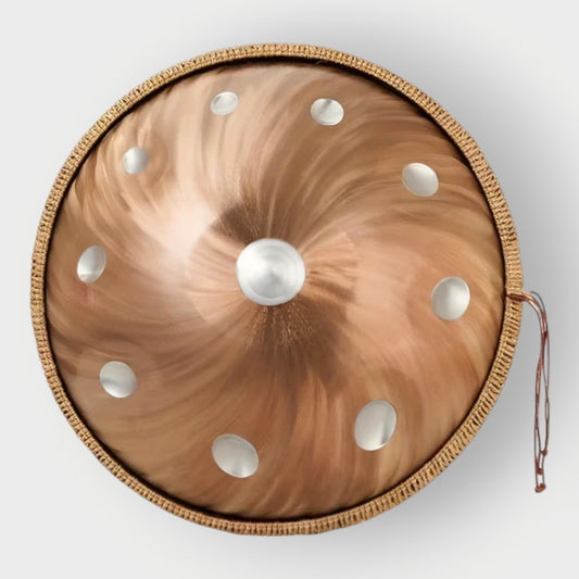 Handpan 10 notes Kurd en ré mineur 440 Hz Harmonie