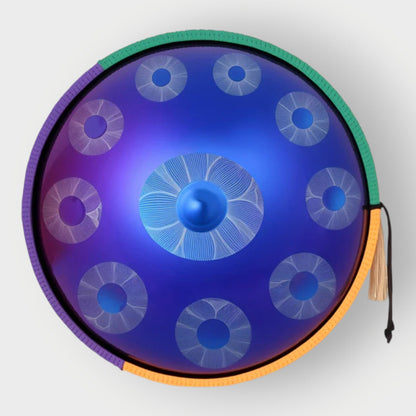 Handpan Blue 10 notes en ré mineur 440Hz Céleste