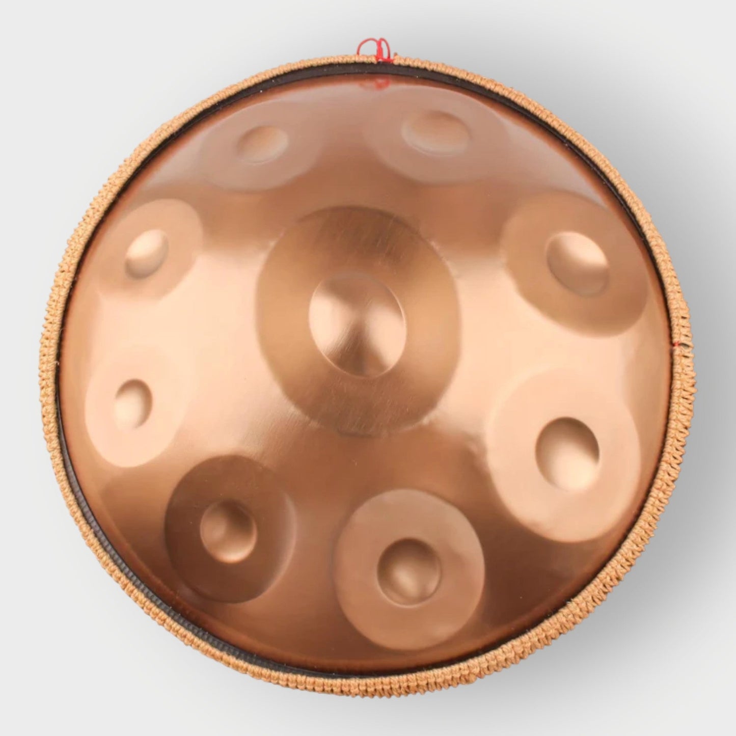 Handpan cuivré 9 notes en ré mineur 440 Hz Chaleur