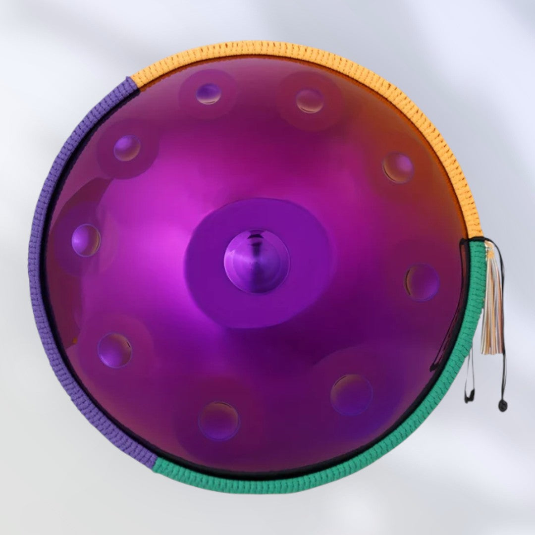 Handpan Violet 10 notes en ré mineur 440 Hz Mystique