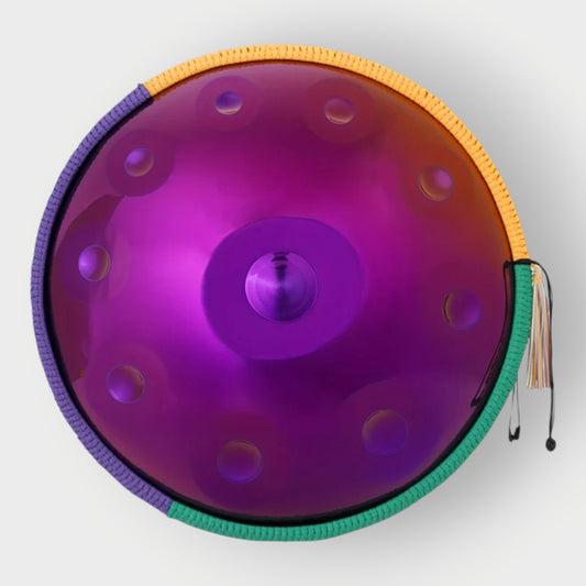 Handpan Violet 10 notes en ré mineur 440 Hz Mystique