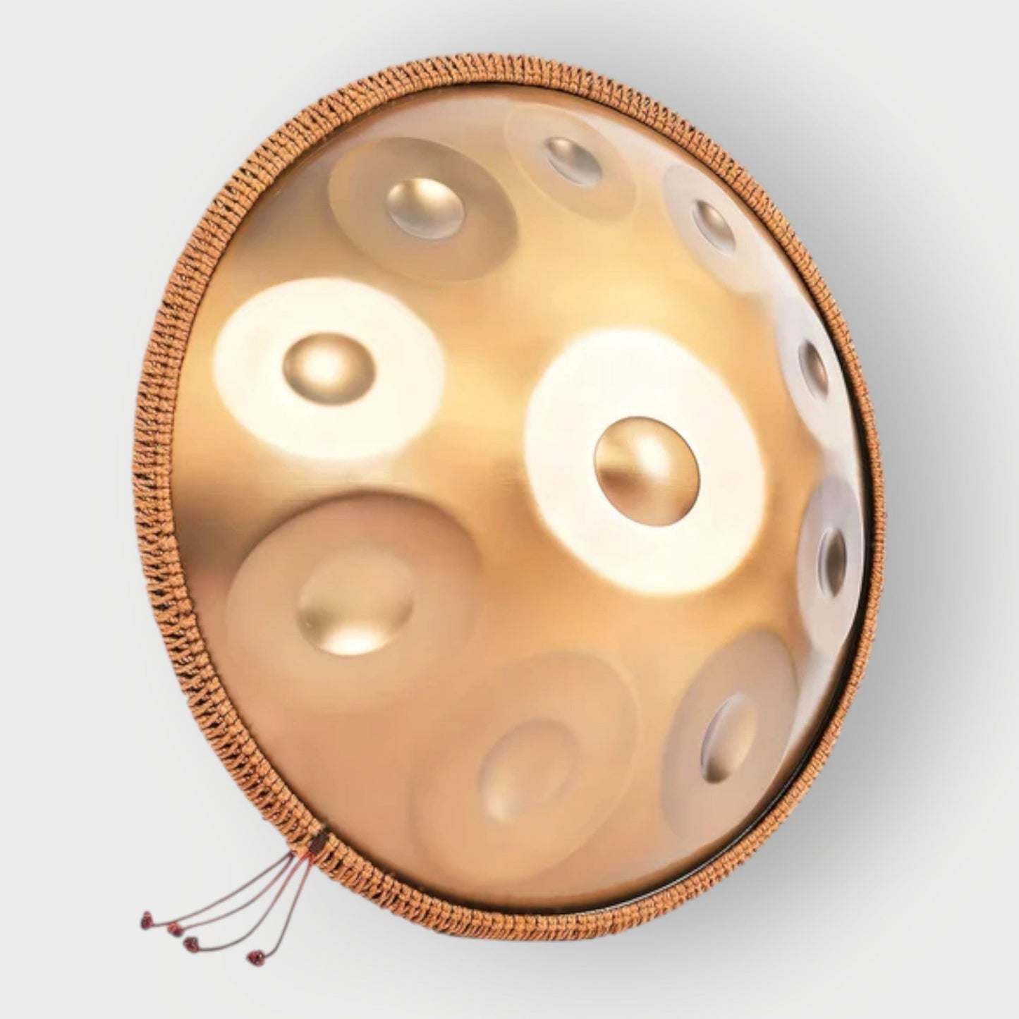 Handpan 10 notes acier Kurd en ré mineur 440 Hz Brut