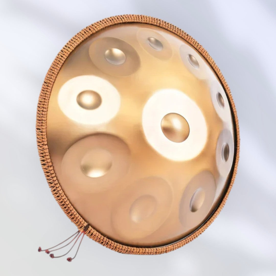 Handpan 10 notes acier Kurd en ré mineur 440 Hz Brut